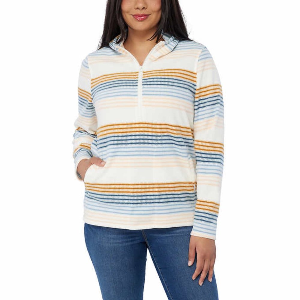 O'Neill Ladies' Half Zip Polar Fleece Hoodie NWT